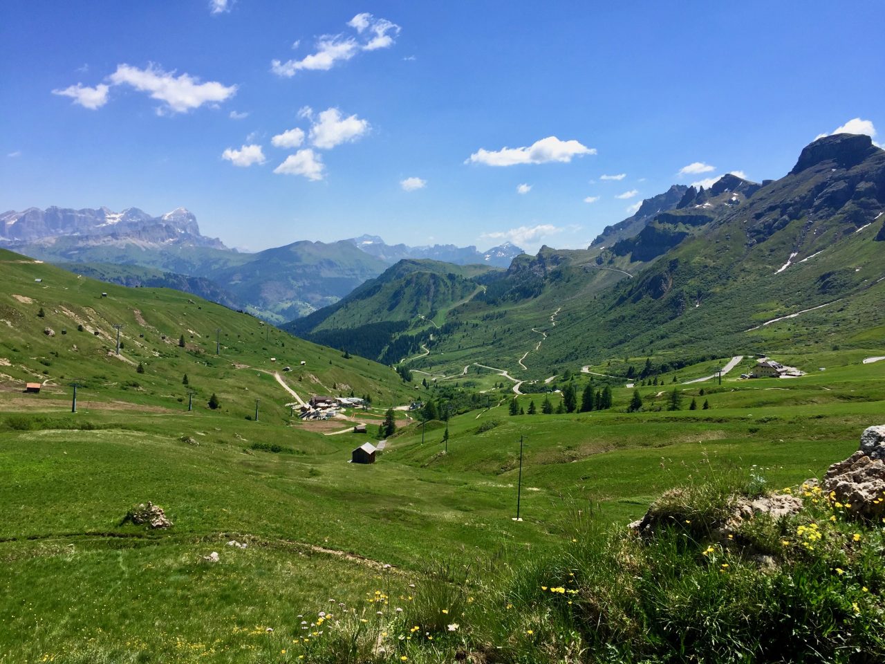 Auffahrt Passo Pordoi, Dolomites, Italy