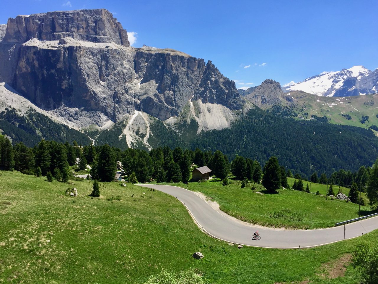 Auffahrt, Passo Sella, Dolomites, Italy