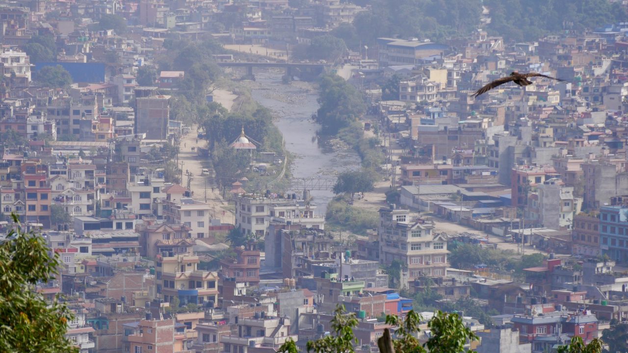 Aussicht von Swayambunath auf Kathmandu, Nepal