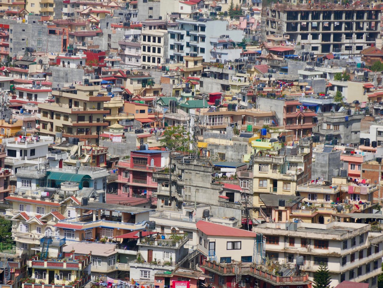 Aussicht von Swayambunath auf Kathmandu, Nepal