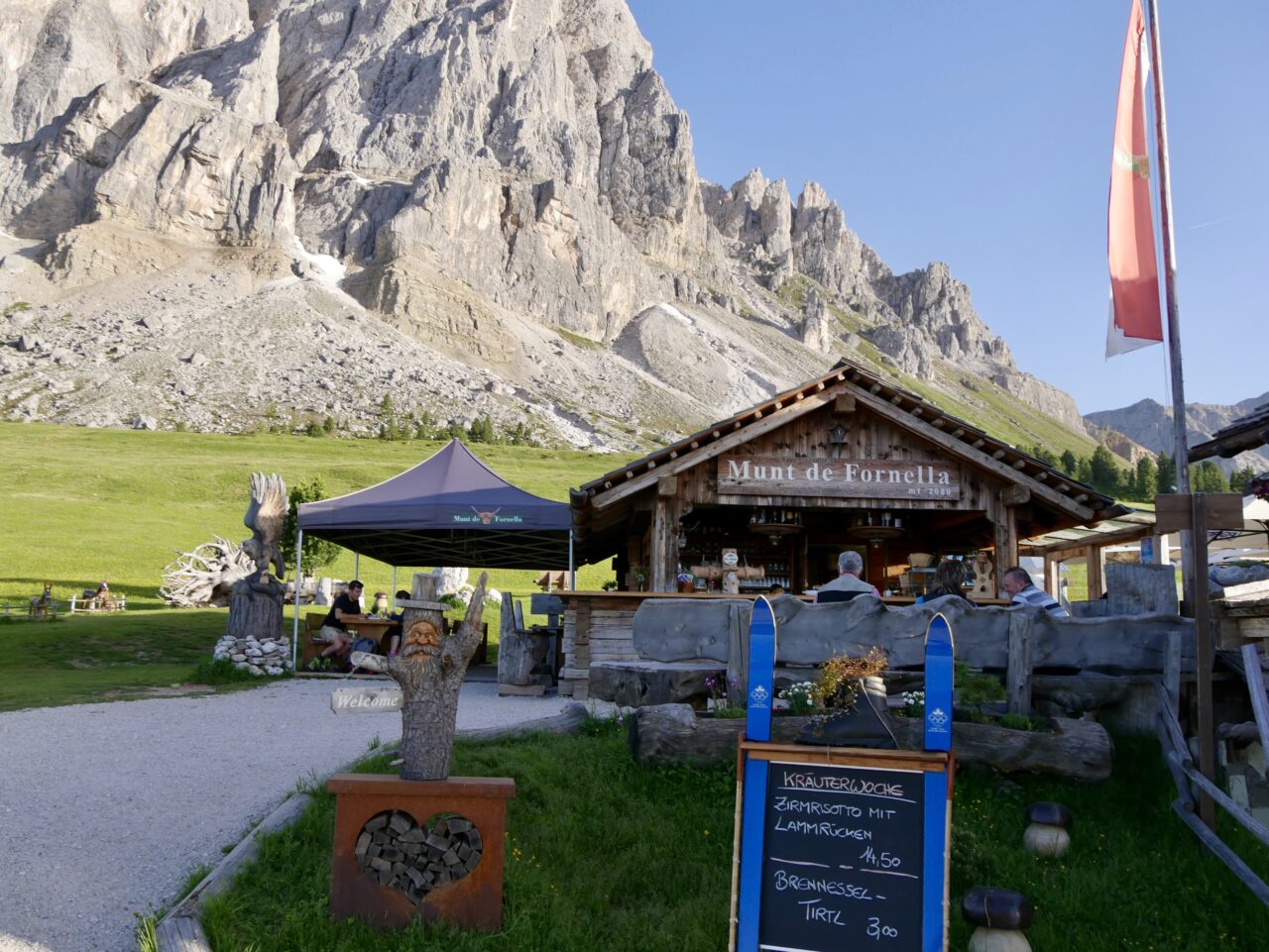 Fornellahütte, Peitlerkofel, Naturpark Puez-Geisler, Dolomiten